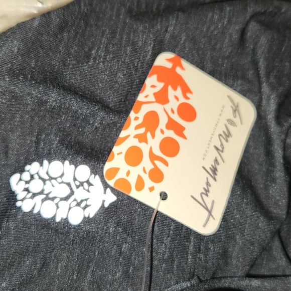 FP Movement Tempo Sport Mode M Black Tank Top Buti Logo Clove Stripe Free People - Picture 9 of 14